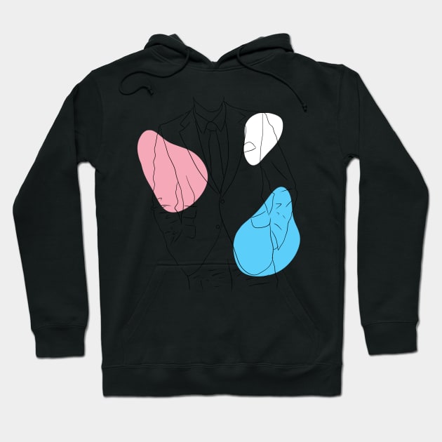 trans man illustration Hoodie by Marianaechev